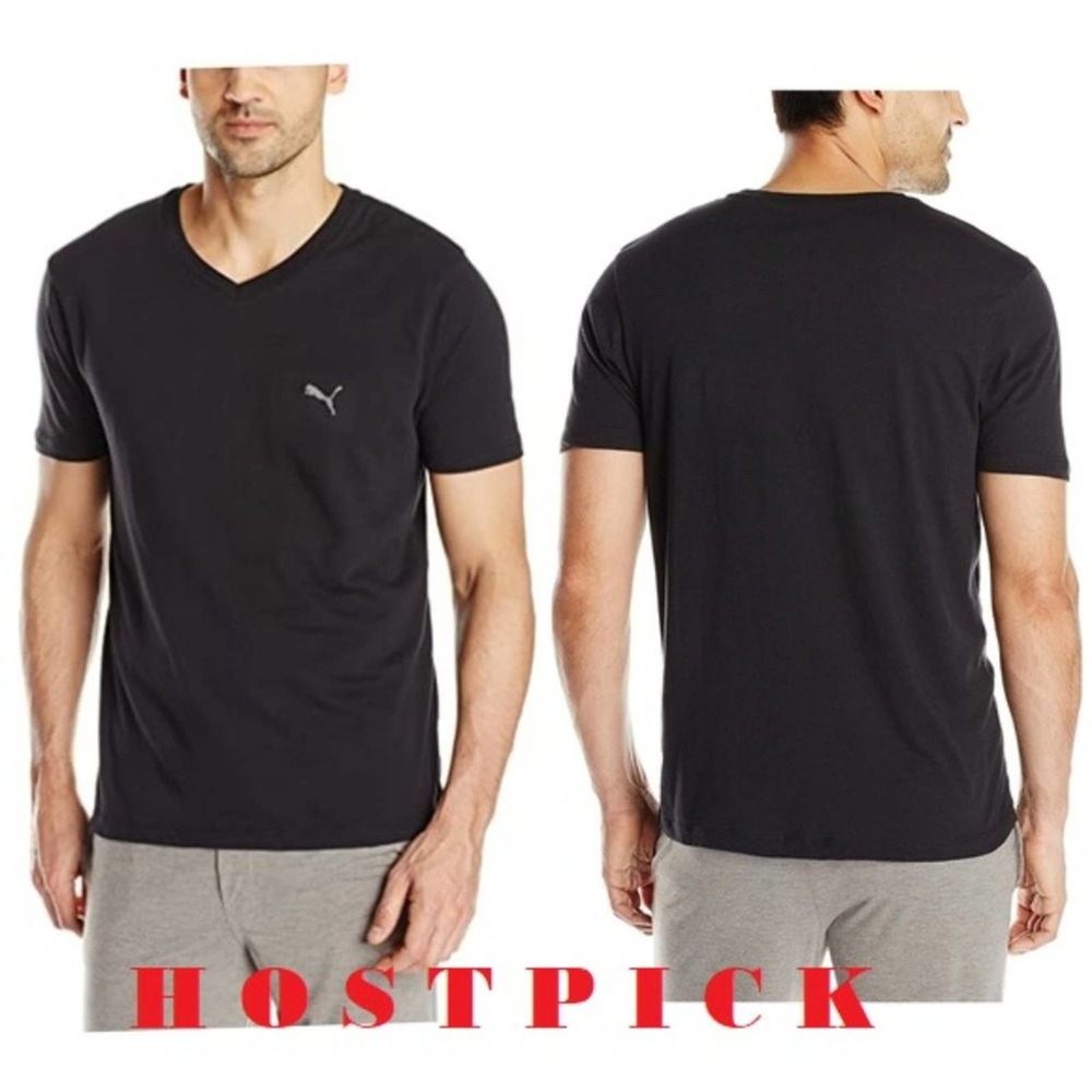NWT! Puma Sleepwear Black Comfort Fit Sleep Top Tee Size Small